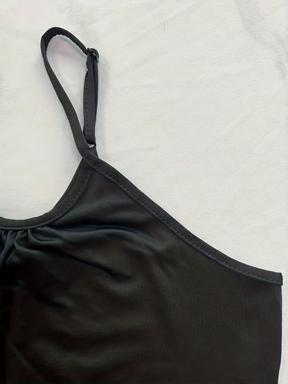 Combishort fluide femme à fines bretelles ajustables