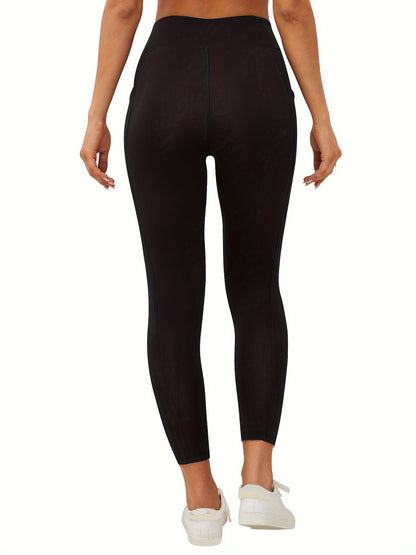 Legging polaire femme taille haute avec poche – doublé chaud hiver