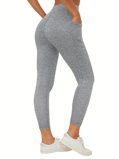 Legging polaire femme taille haute avec poche – doublé chaud hiver
