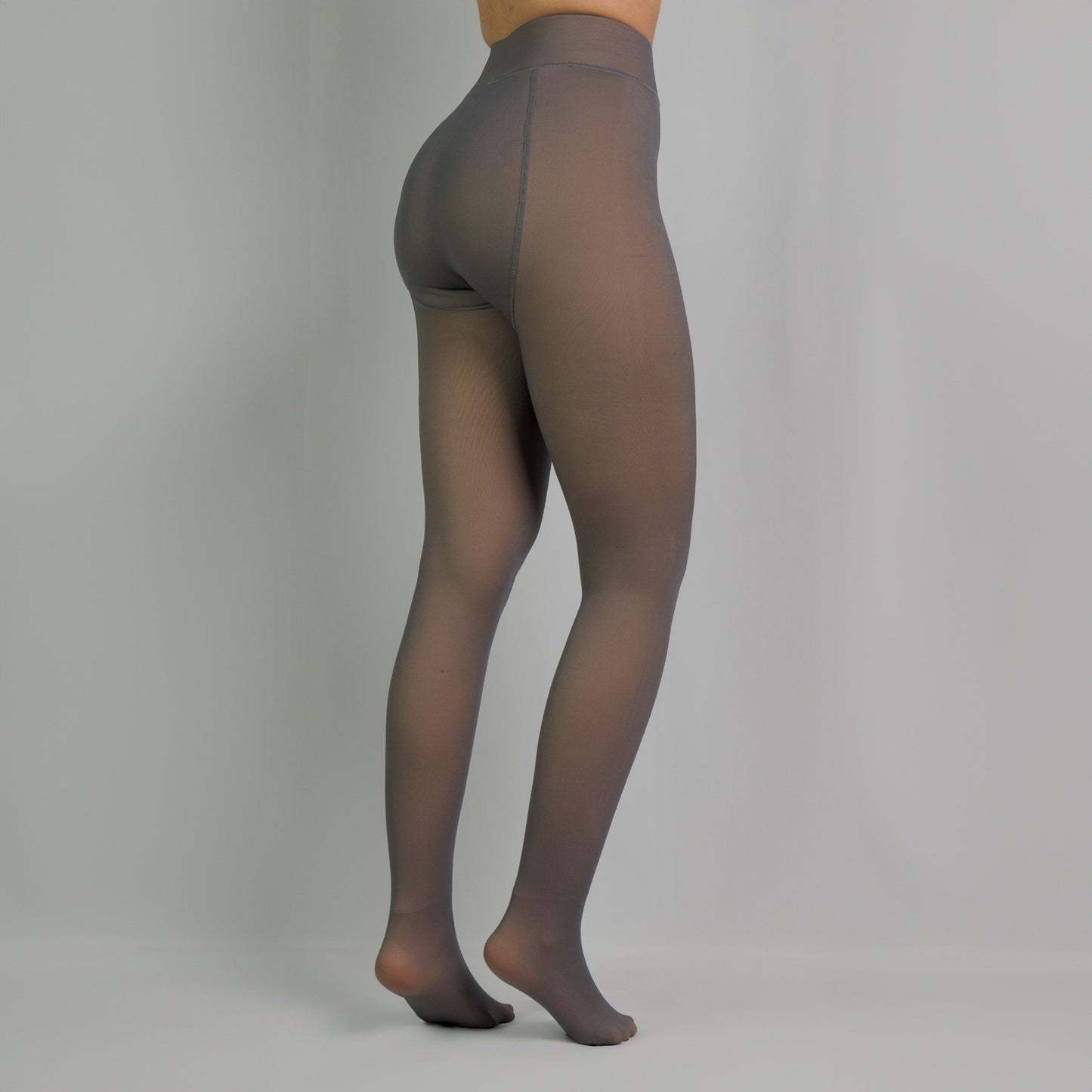 LEGGS - COLLANT POLAIRE TRANSPARENT GRIS