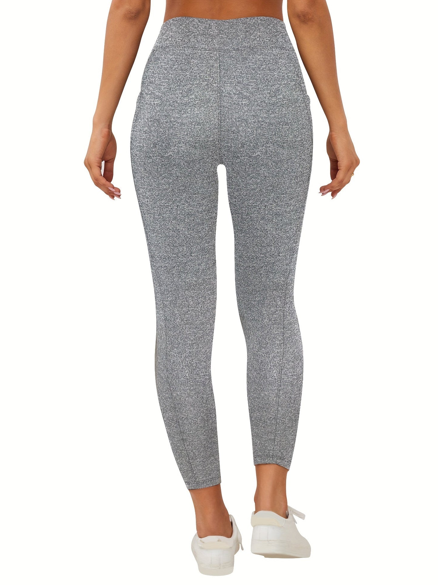 Legging polaire femme taille haute avec poche – doublé chaud hiver